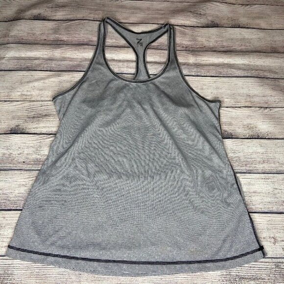 Zella Striped Racerback Athletic Tank Size M - Picture 1 of 5